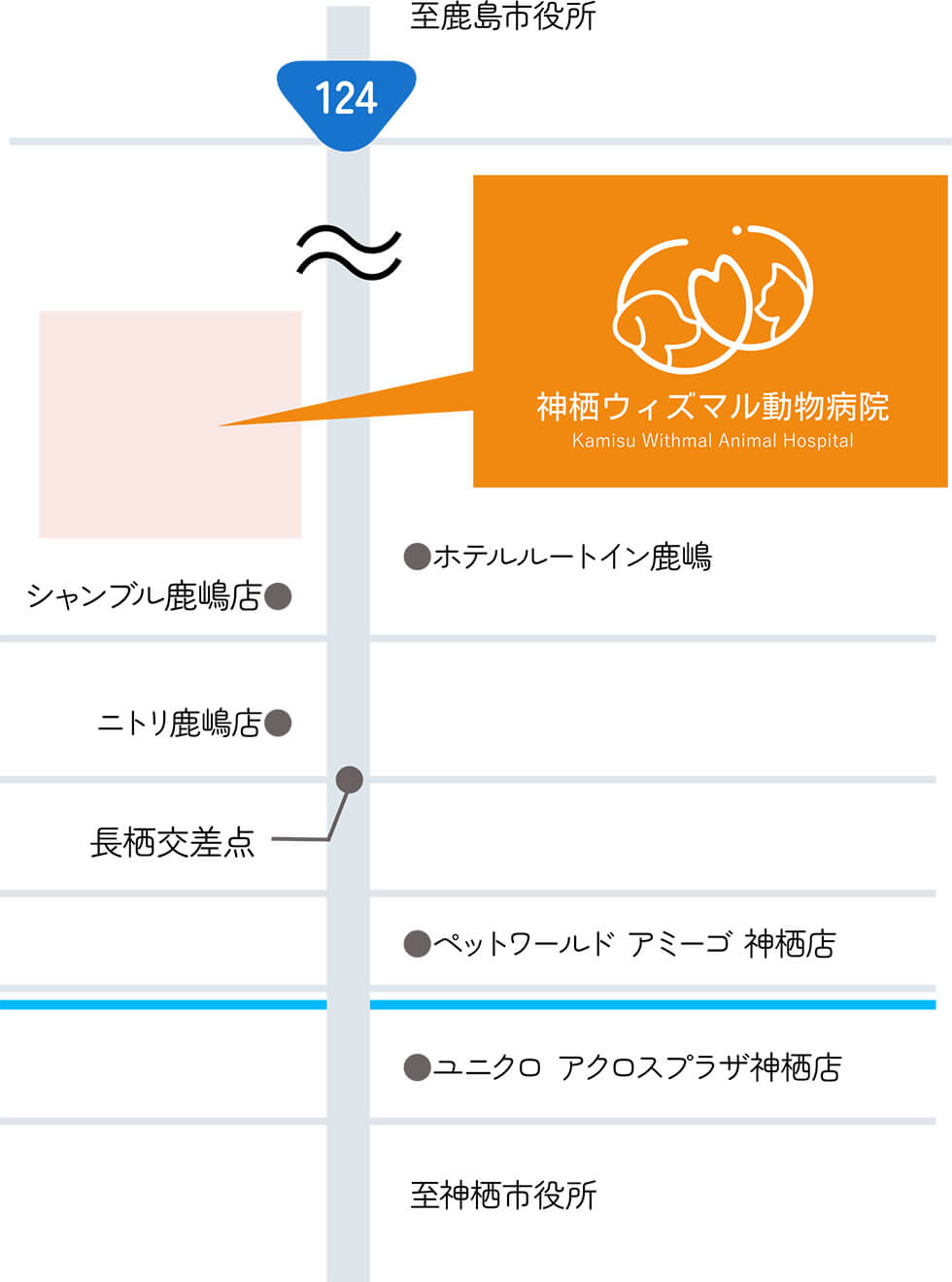 周辺地図と駐車場